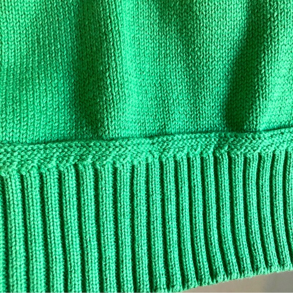 Vintage Y2K Karen Scott Kelly Green Buttoned Sweater - Picture 3 of 8